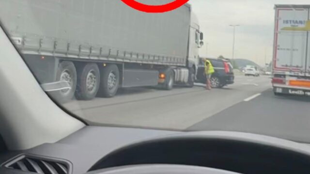 Accident a l'AP-7 a l'altura del Papiol sentit Girona